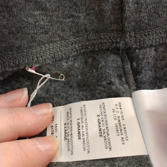 Hanes for Women gray fleece lined pants - Petite XL - Picture 6 of 7